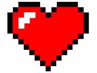 Pixel heart
